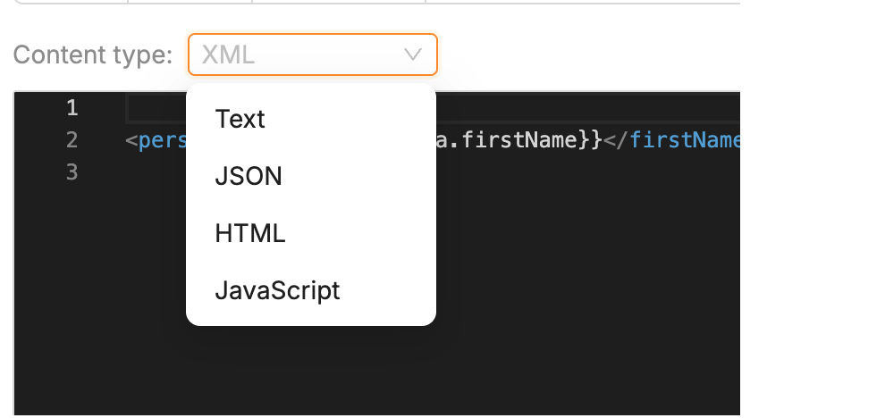 POST verb and httpbin.org/post URL configured for the raw body test
